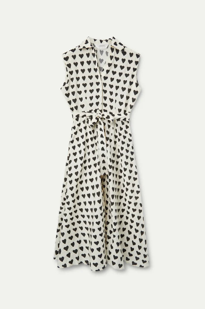 Vestido Camisero con Corazones