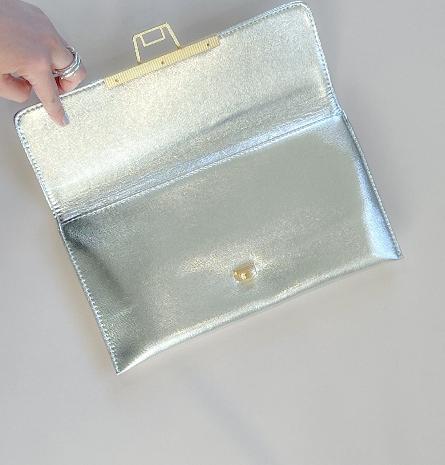 Bolso Clutch Plata