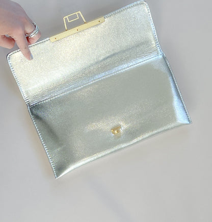 Bolso Clutch Plata